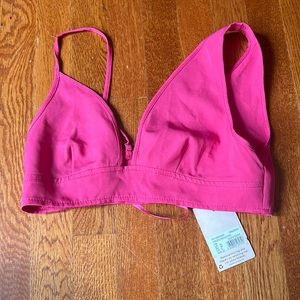 missguided hot pink matching crop top